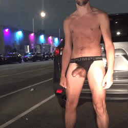I was really horny after dancing all night in just my jock