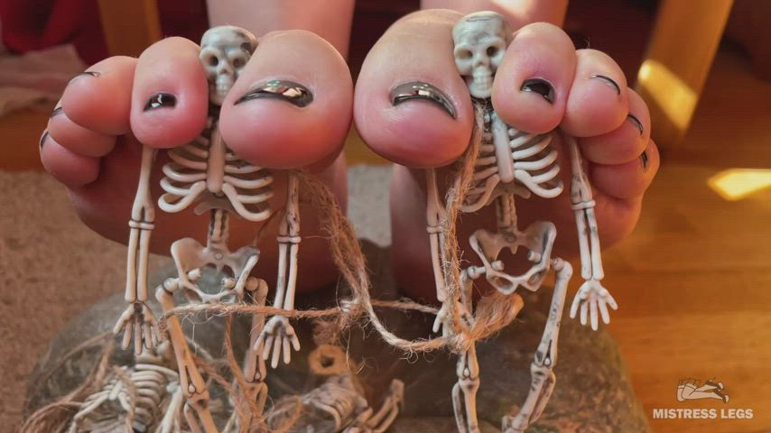 barefootmilf feet feet fetish foot fetish halloween soles tease toes gif