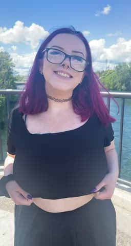 Had to drop my tits on the way home from pride