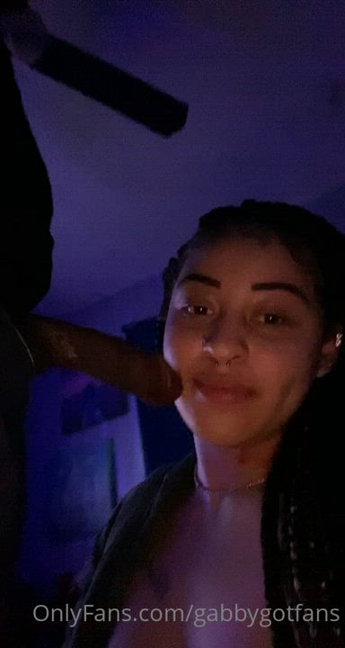 Amateur Blowjob Ebony Couple gif