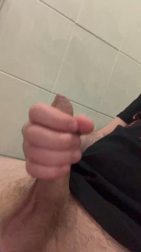 cock fat cock hairy cock male masturbation masturbating gif