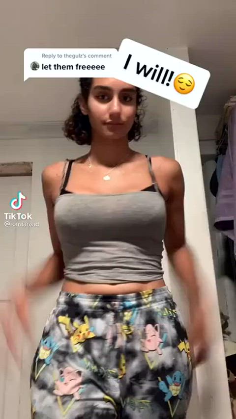 ass babe boobs dancing girls pretty smile starlet teen tiktok gif