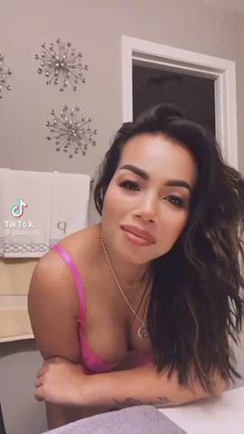 big tits bra lingerie tiktok tits gif