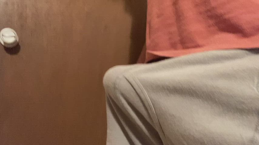 Midnight fun with uncut cock