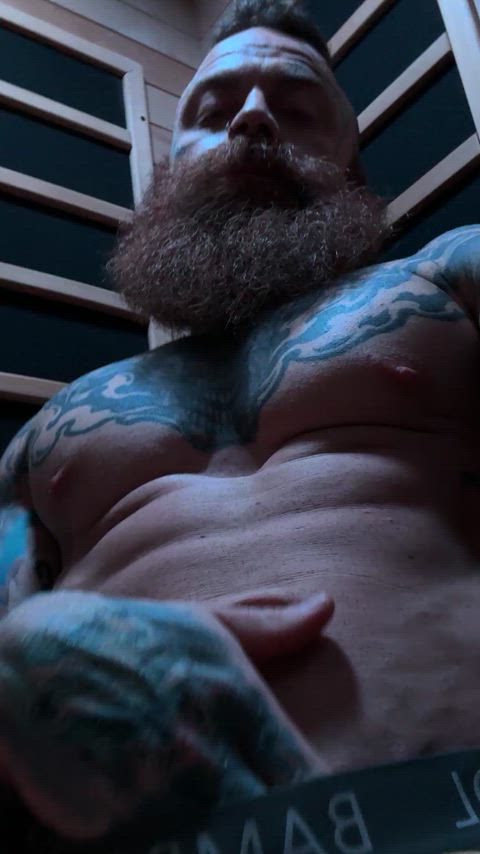 abs muscles tattoo tattooed flexing gif