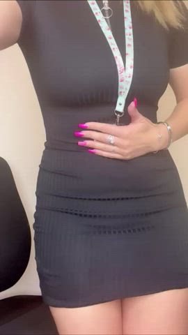 Wearing this dress to the office to make sure I get all the guys attention on me