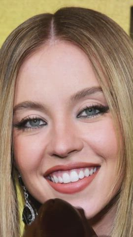 celebrity cum cumshot sydney sweeney tribute gif