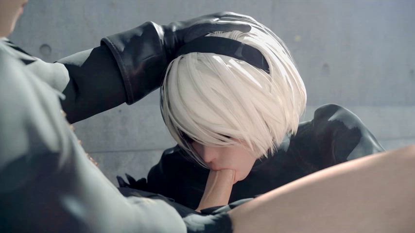 3d animation anime big dick blowjob cumshot hentai nsfw pov rule34 blowjobs gif