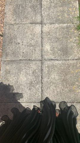 I love the feeling of sunshine on my legs :)