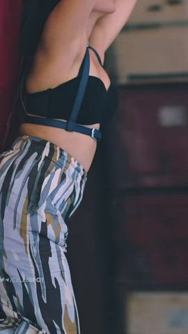armpits cleavage eye contact indian seduction thick gif
