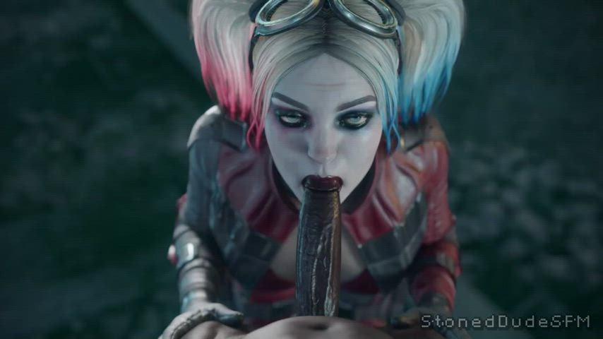 3d animation blowjob comics harley quinn gif