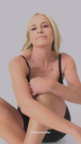chelsea handler cleavage lingerie gif