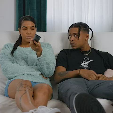 big tits cumshot squirting tattoo threesome gif