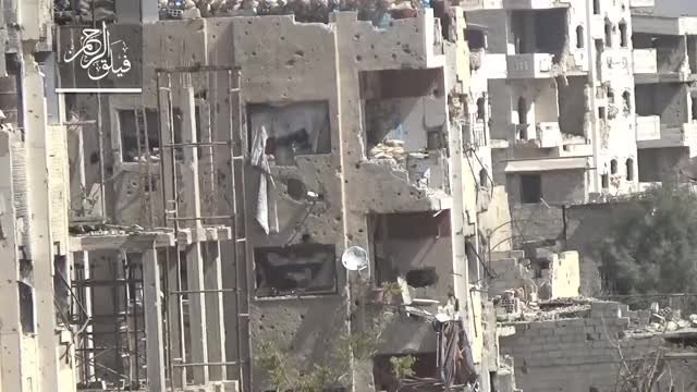 Syrian opposition engages SAA machine gun position with recoiless rifle