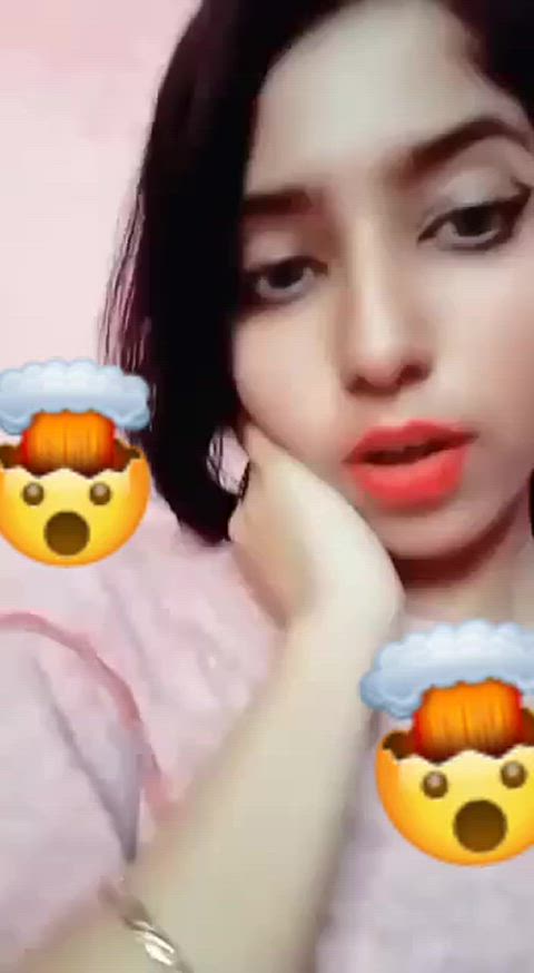 18 years old challenge cute desi indian pakistani teen tiktok tits r/tiktits indian-babes