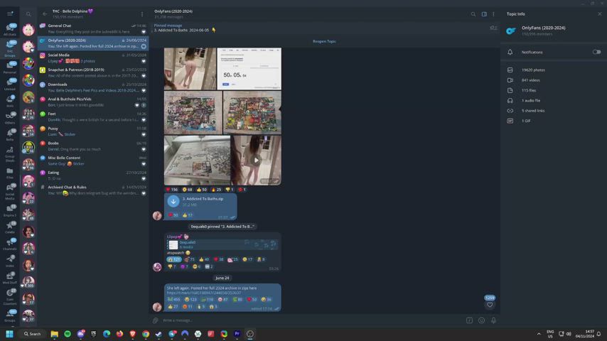 Reminder that all of Belle Delphine's content is in our telegram group along with