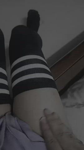 Would you like to moisturize my thighs? <3 (ps- should I go ahead on trying