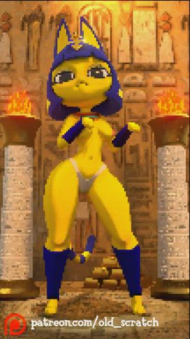 Ankha Half Dressed Loop [Ankha](Old Scratch)