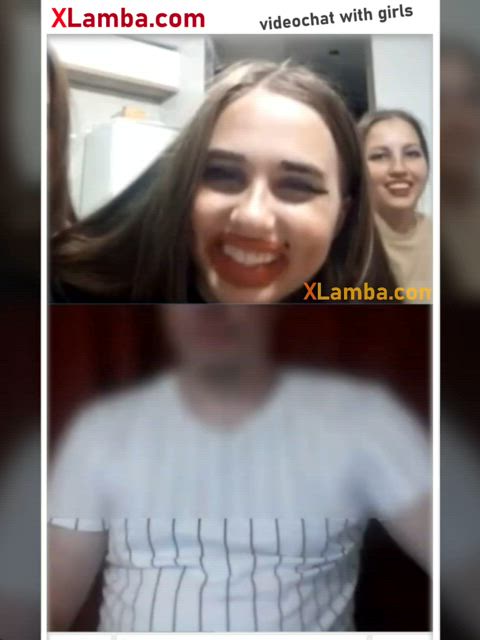 big dick cock shock reaction russian teens webcam gif