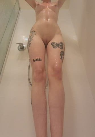 Ass Goth Shower gif