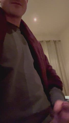 amateur big dick cock masturbating pierced piercing solo gif