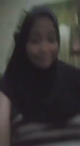 Hijab Malaysian Masturbating gif