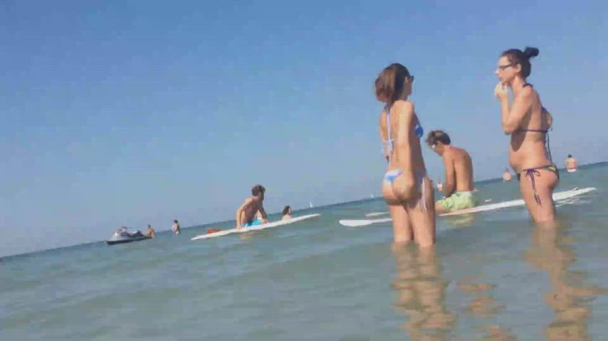 Amateur Beach Voyeur gif