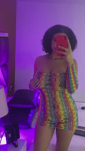 amateur big tits ebony fishnet lingerie natural tits teen tits gif