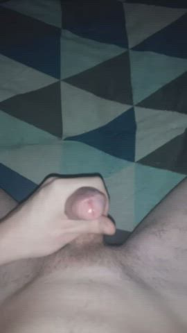 Cock Cum Cumshot Foreskin Male Masturbation Masturbating Uncut gif