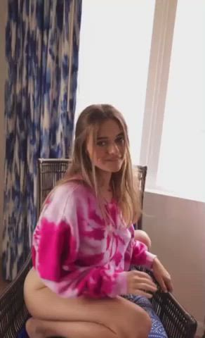 Big Tits Blonde OnlyFans Titty Drop gif