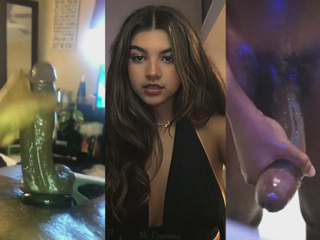 bbc babecock big dick big tits jerk off latina mexican sloppy tiktok gif