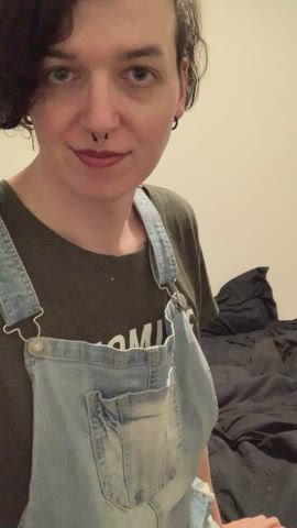 amateur ass boobs brunette cute milf solo trans trans woman non-binary gif