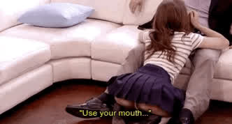 blowjob cute deepthroat gif