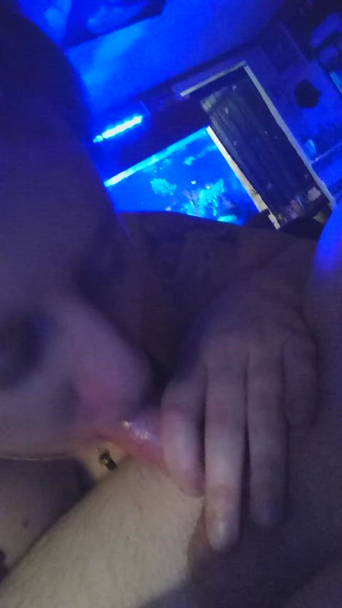 Cock Hungary female devouring a disabled man’s dick