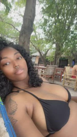 big tits ebony natural tits gif