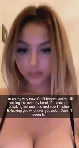 Blackmailed your sister