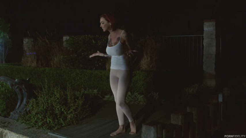 Anna Bell Peaks Big Tits Legs Up MILF Redhead Squirt Tattoo Wet gif