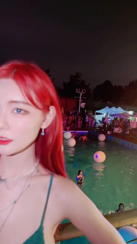 asian big tits club korean model nightclub gif
