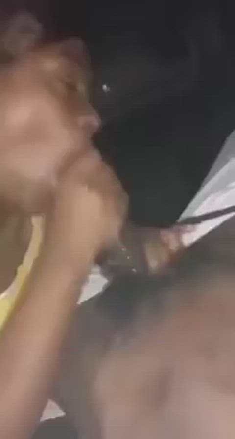 ass bbc blowjob cum ebony sloppy tits gif