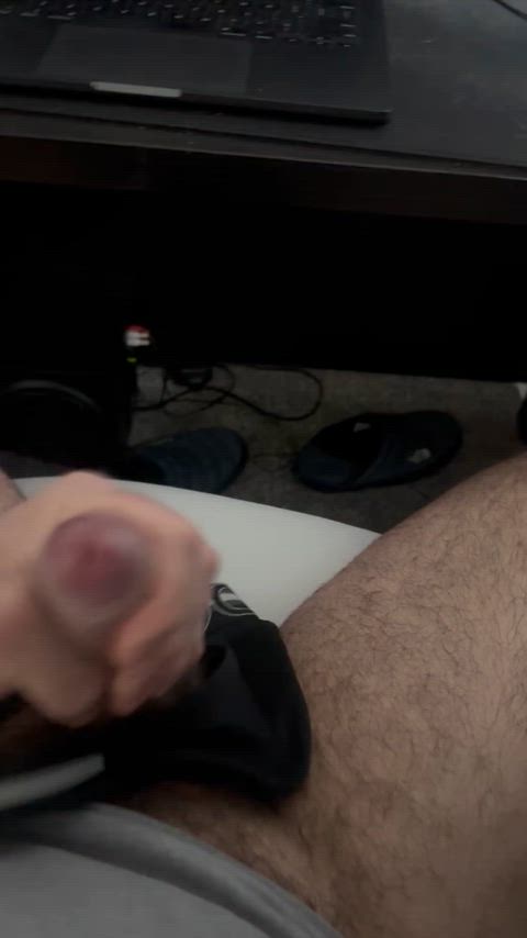 cumshot male masturbation underwear gif