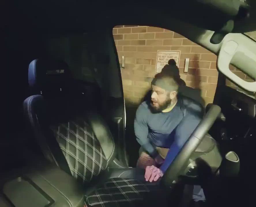 Beside his truck