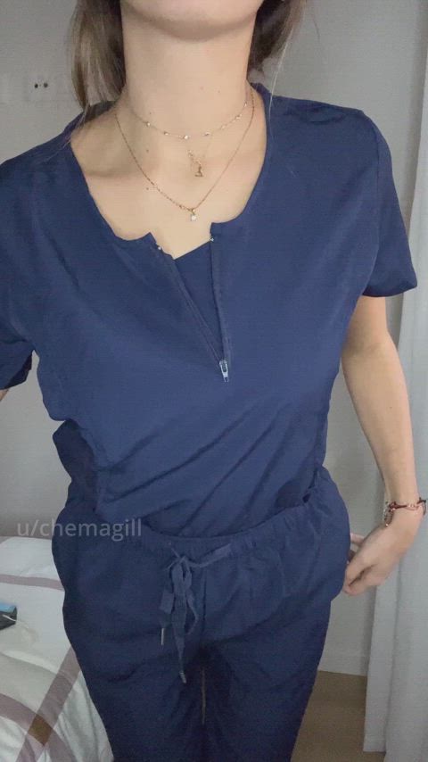 Undressing after a long shift is my favorite moment of the day