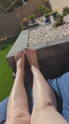 Hot and sweaty in this heat. Do you sniff or lick first?