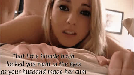 Blonde Cuckquean Sharing gif