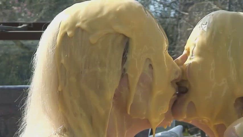 food fetish lesbians wet and messy everything-wet-and-messy gif