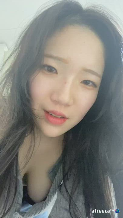 Korean Nipslip Saggy Tits gif
