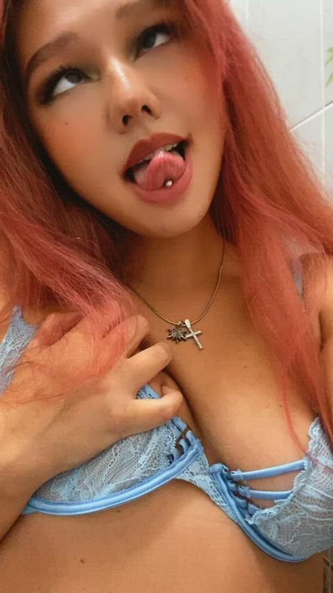 I love showing my piercings to strangers