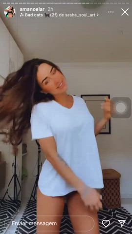 Dancing Fitness Muscular Girl gif