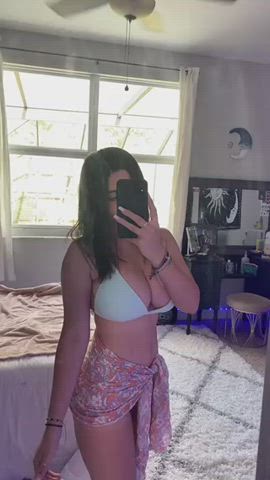 18 years old big tits cum cum on tits gif