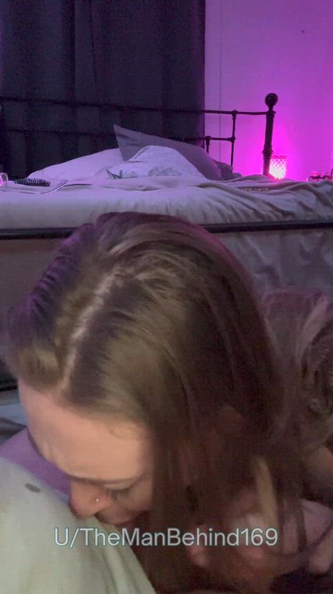 Dedication is when you push your own head down on a cock to get that last little